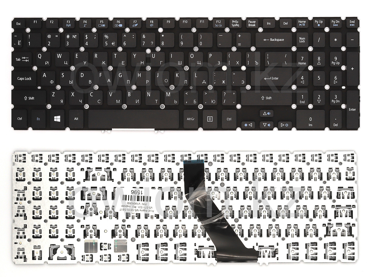 Клавиатура для ноутбука Acer Aspire M5-581G/ 581T/ V5-571/ 531, RU, черная P/N V190606B