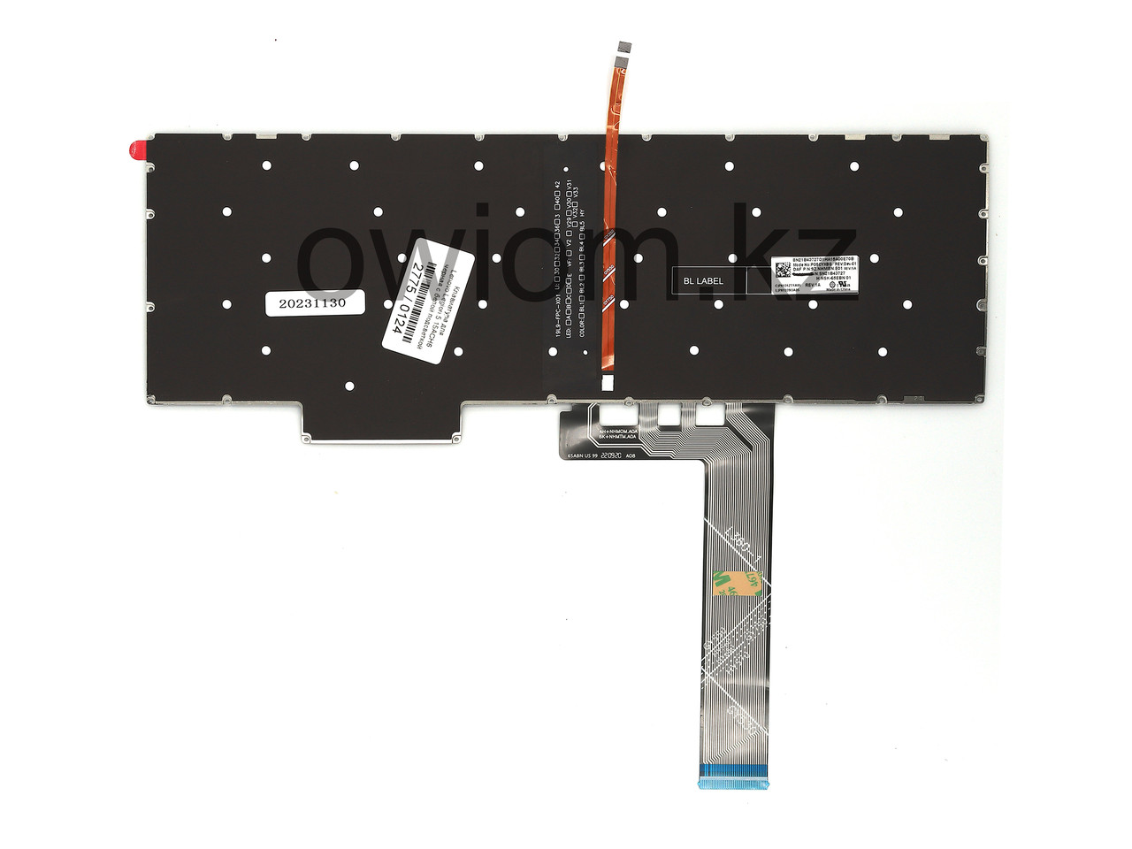 Клавиатура для Lenovo Legion 5 15ACH6 черная с белой подсветкой — изображение 2